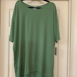 Solid Green LuLaRoe Irma Tunic NWT LLR XL